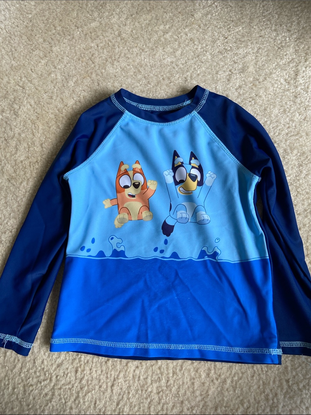 Bluey Kids Long-Sleeve Rash Guard Set - Picture 4 of 6
